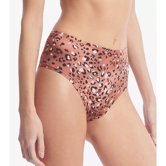 HANKY PANKY MED-LRG PLAYSTRETCH PRINT HIGH RISE THONG WILD SPOTS BROWN NWT - Picture 1 of 10